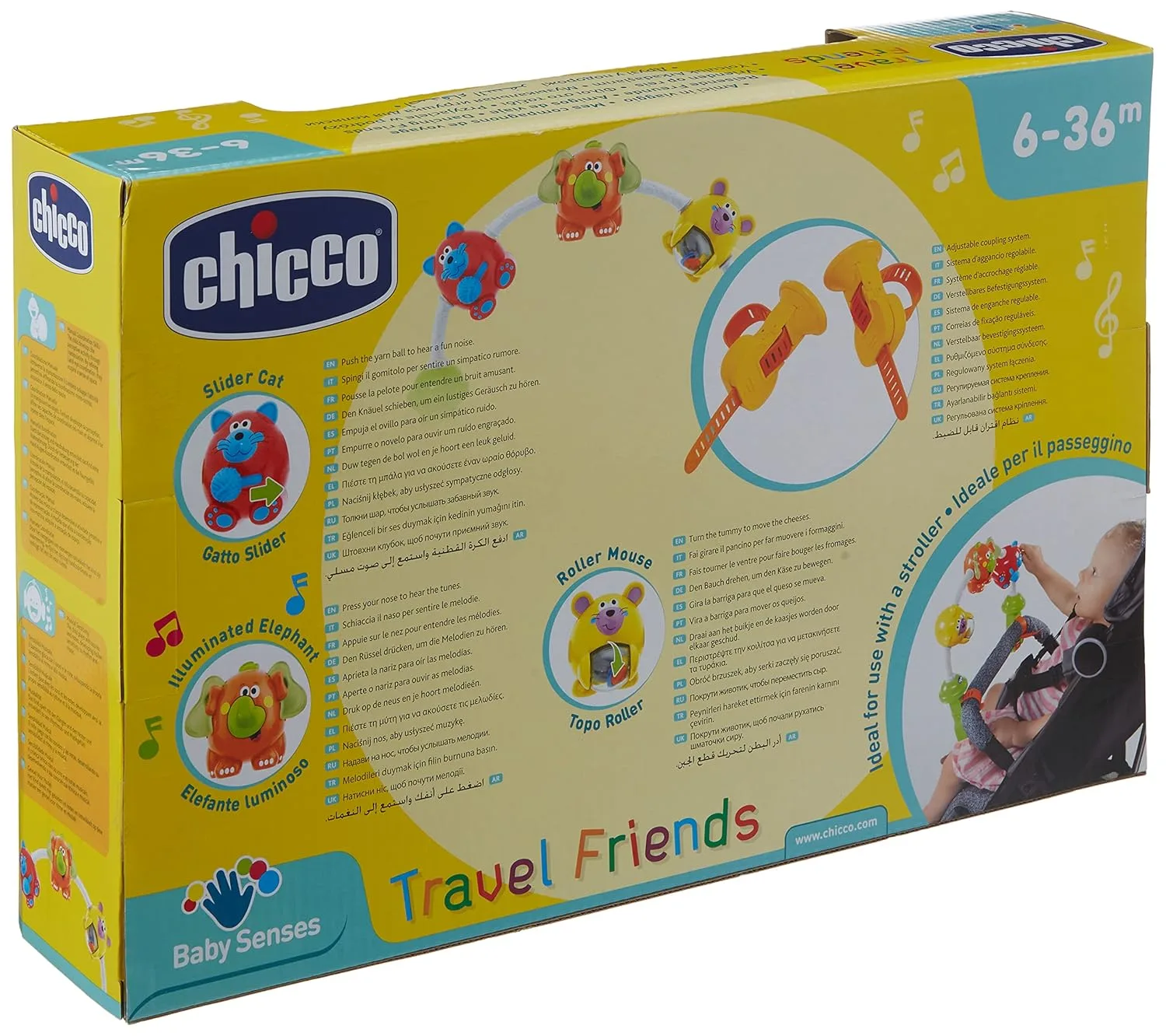 Chicco Arco Passeggio Amici in Viaggio con animaletti sonori