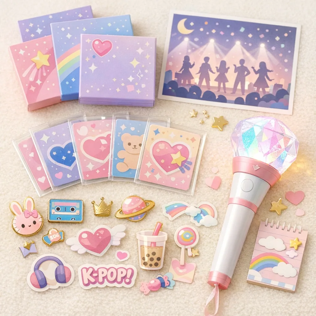Album, photocard, lightstick e gadget K-pop in vendita al Centimetro
